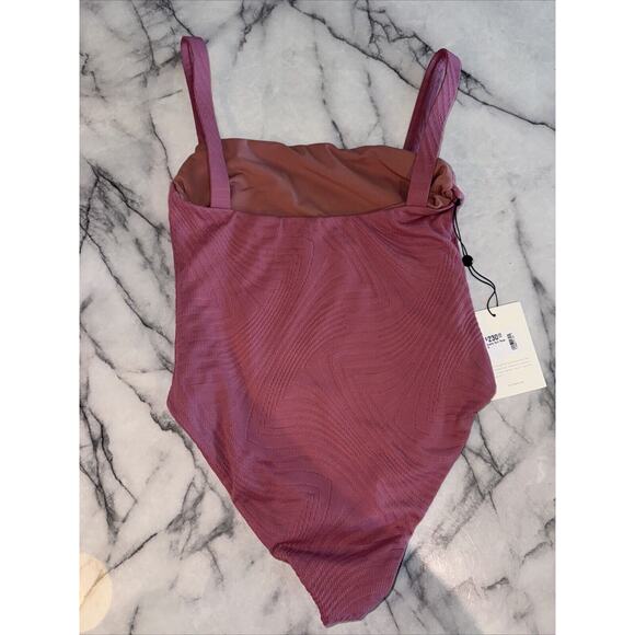 NEW Free People Fella Swim Andre Full 1 Piece Bathing Suit Rose Pink NWT S Small - Picture 7 of 14